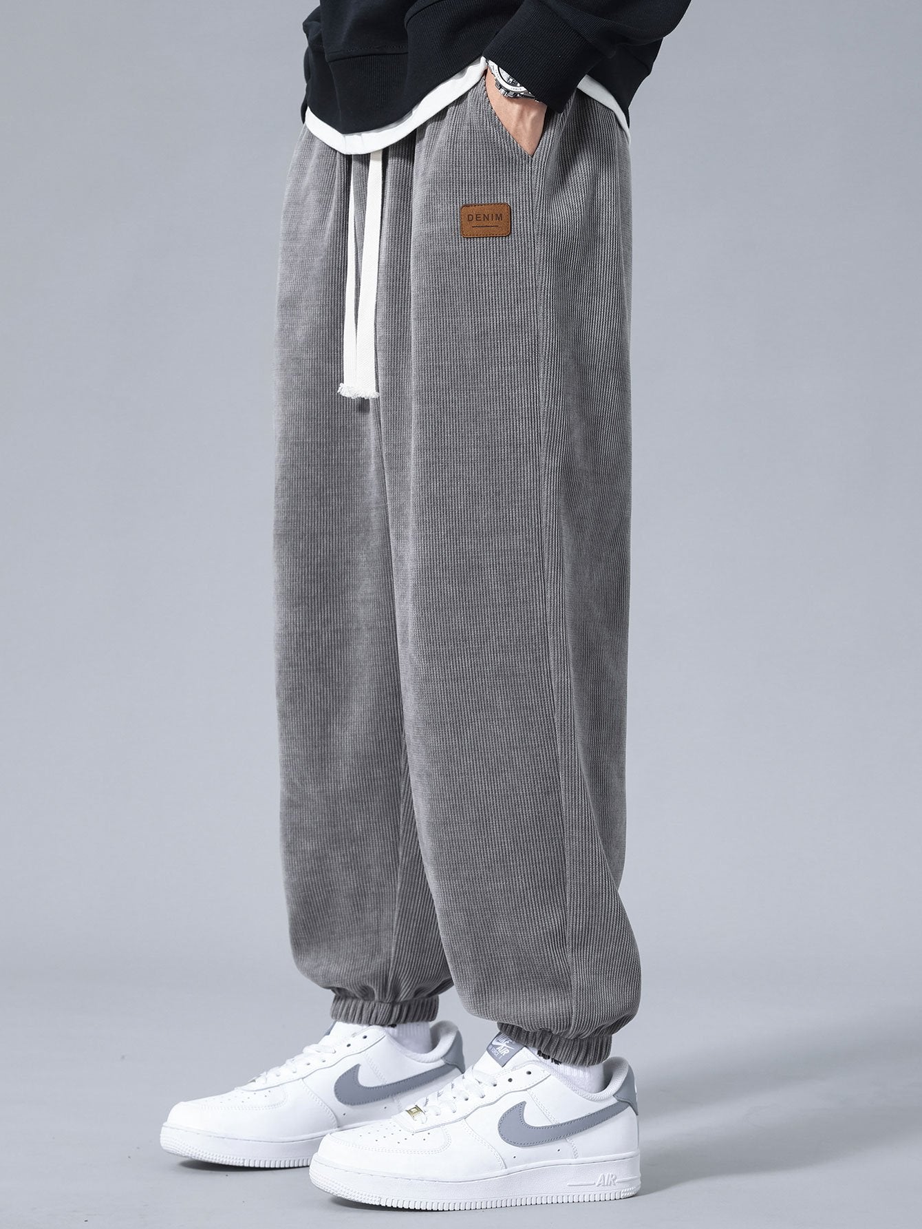 Velvety Corduroy Sweatpants
