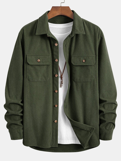 Dual Pocket Corduroy Shirt