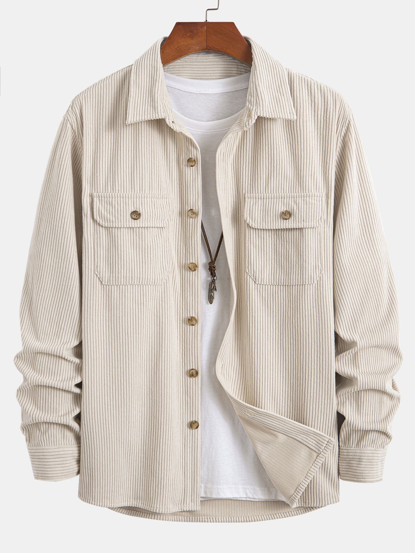 Dual Pocket Corduroy Shirt