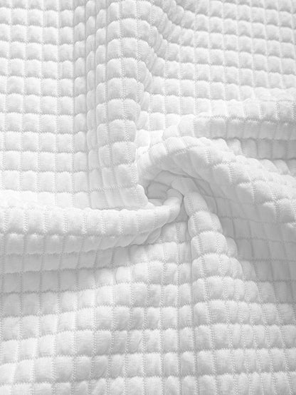 sleeveless Waffle Knit Hooded Vest