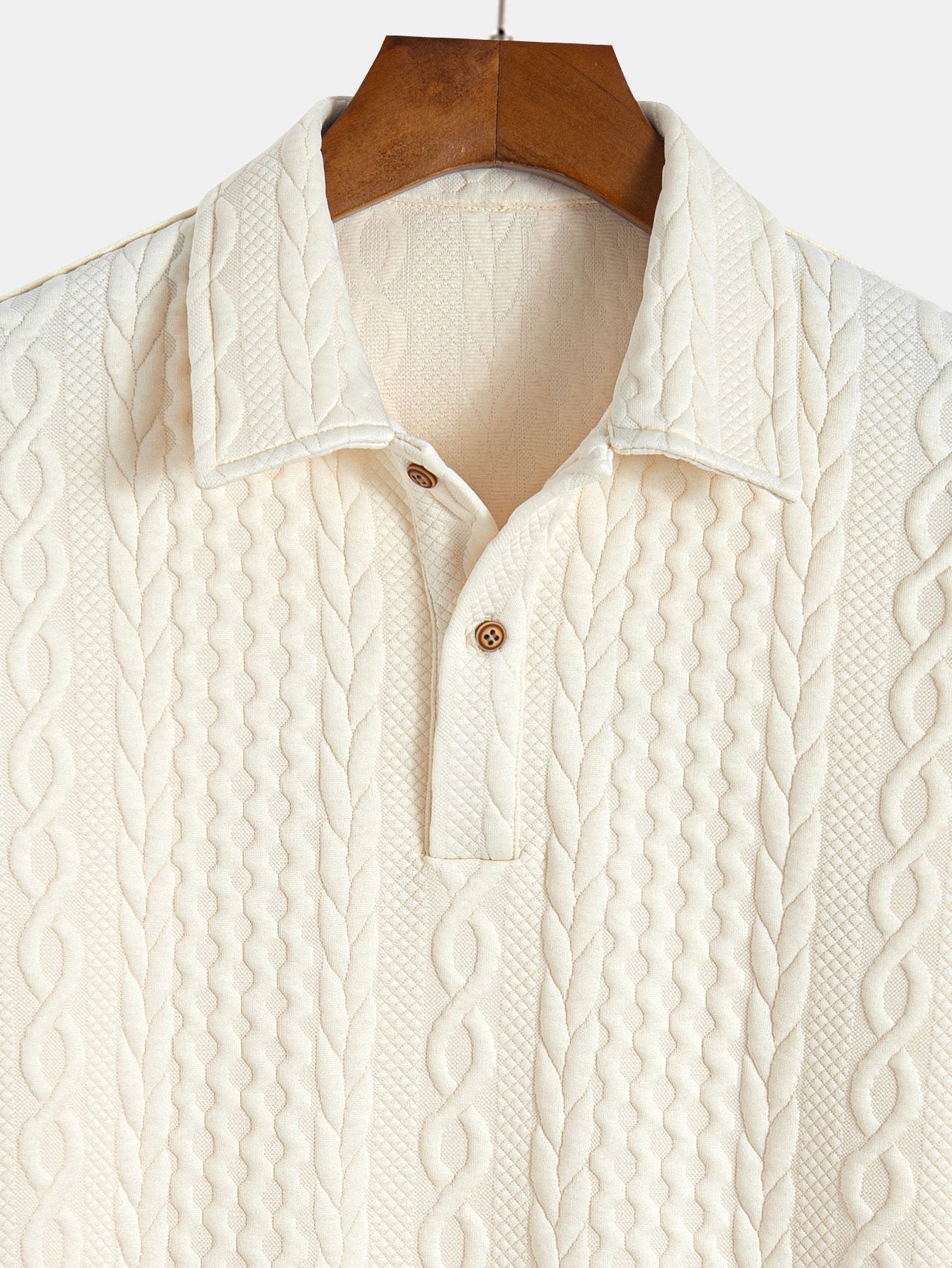 Twisted Texture Jacquard Polo