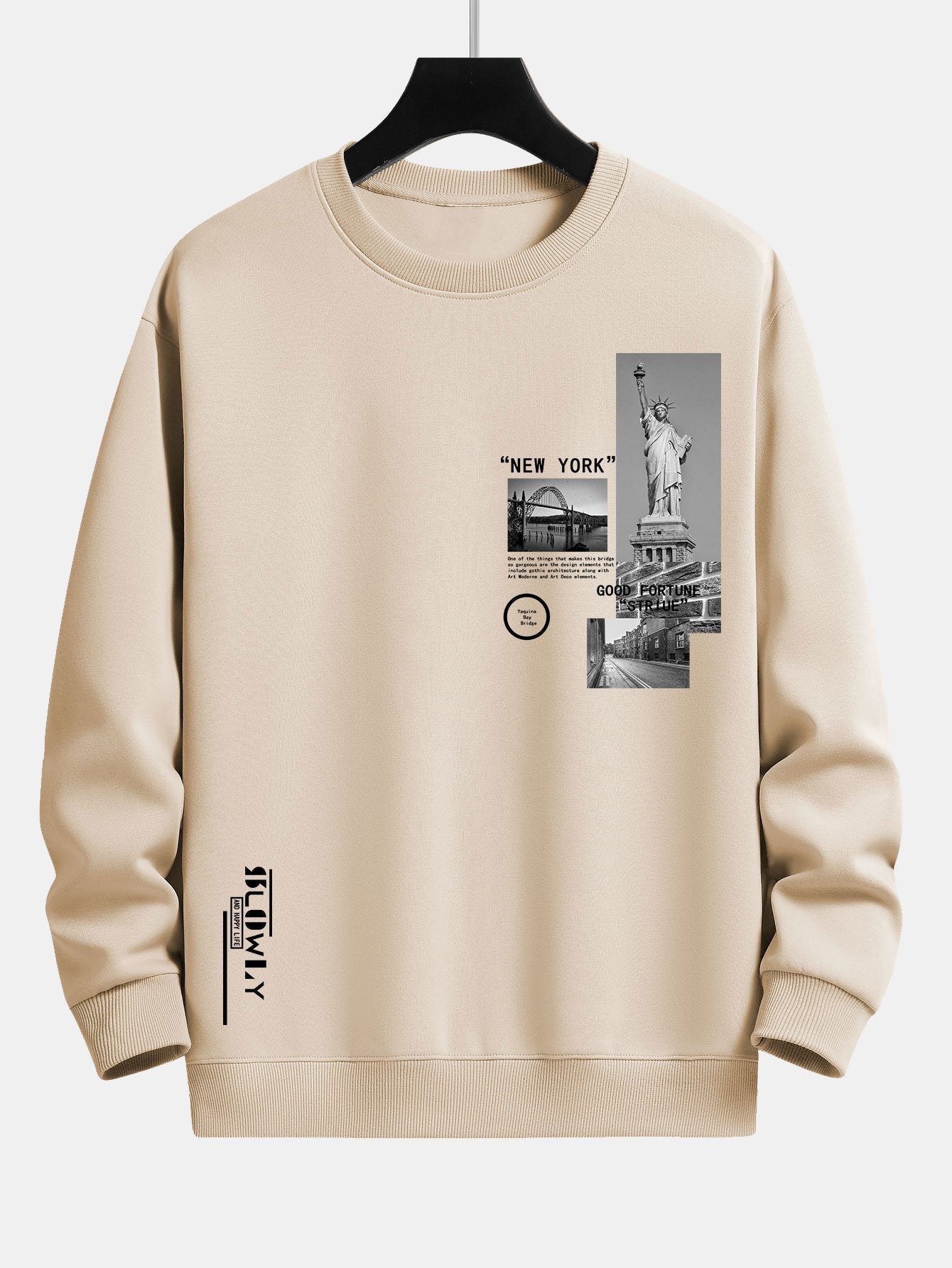 Relaxed Fit Sweatshirt Featuring New York Architecture Print