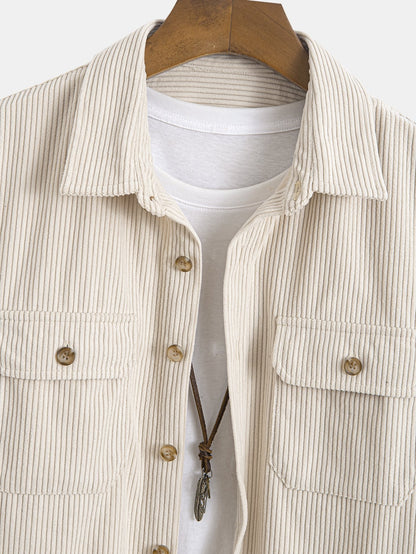 Dual Pocket Corduroy Shirt