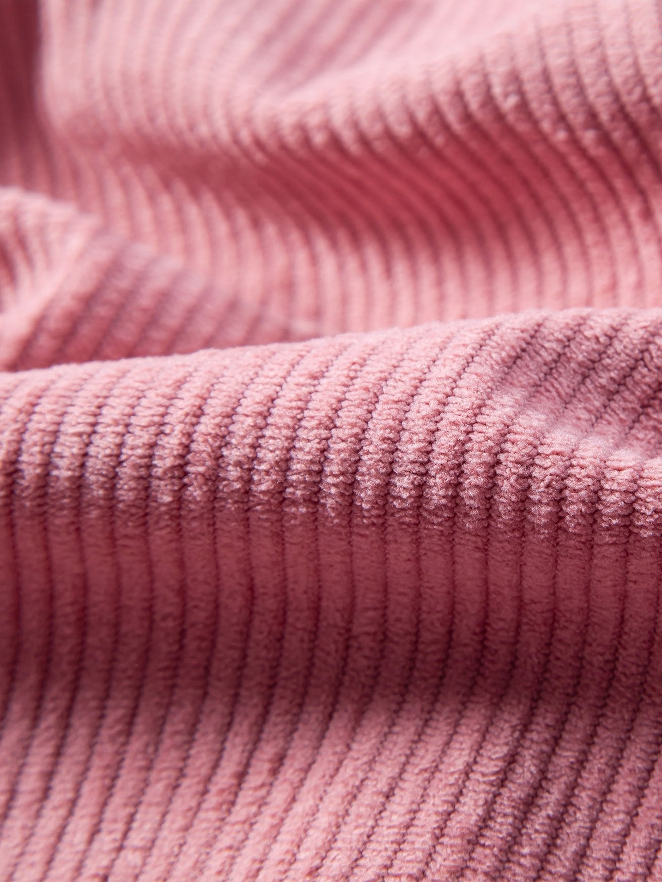 Corduroy Cuban Shirt and Shorts Set with Short Sleeves