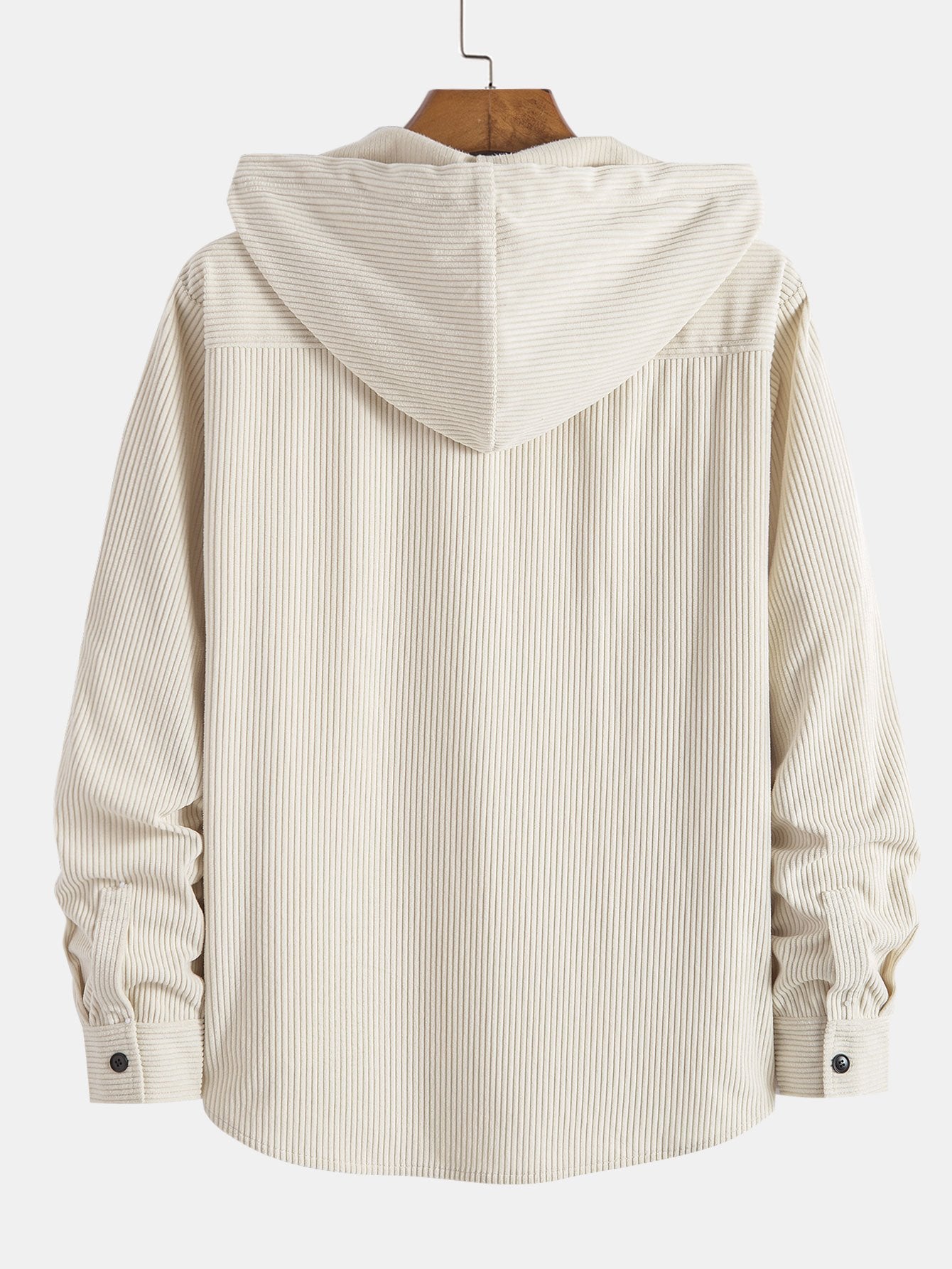 Cozy Corduroy Hooded Shirt Jacket