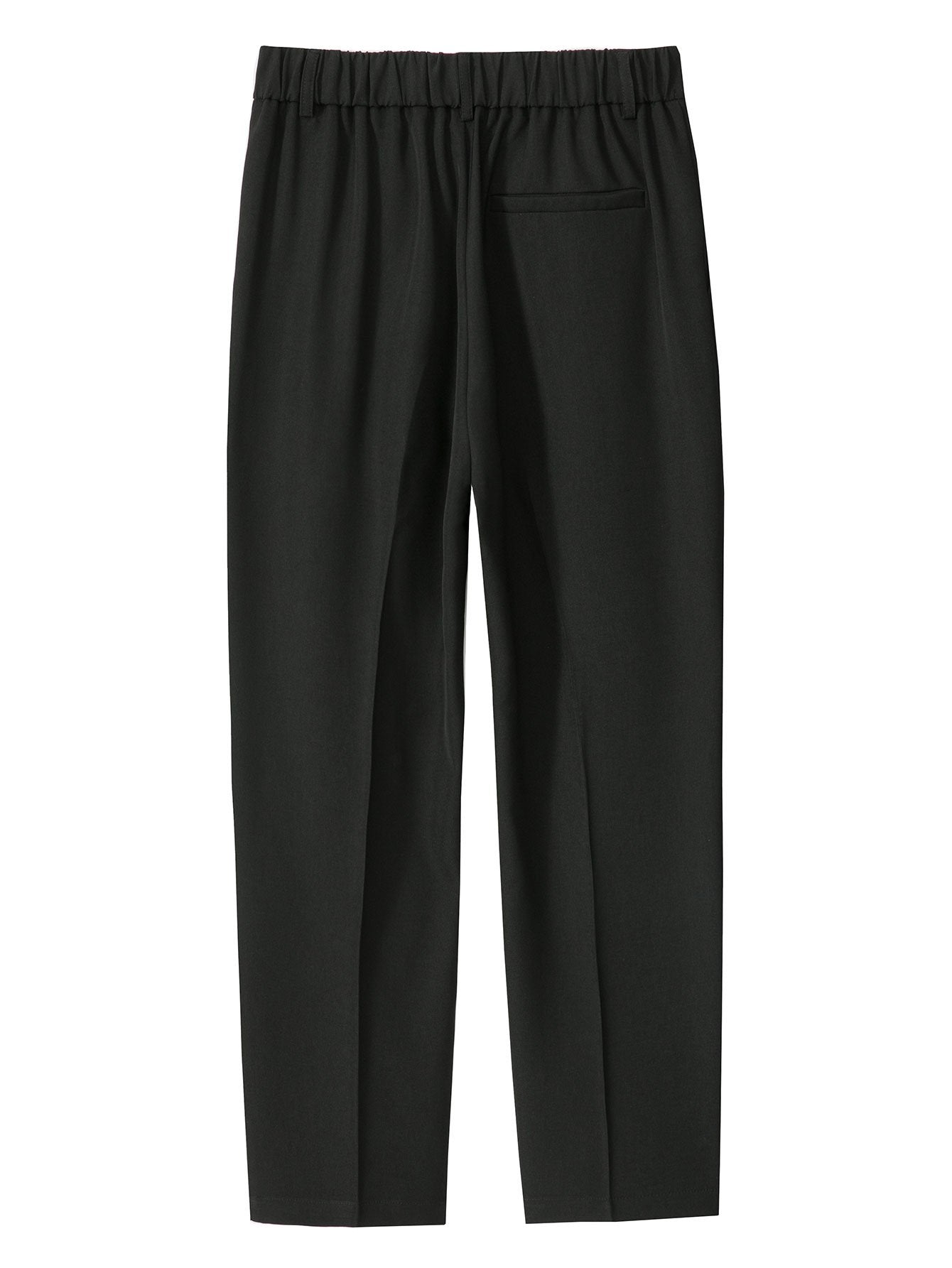 Comfortable Elastic Waist Straight-Leg Pants