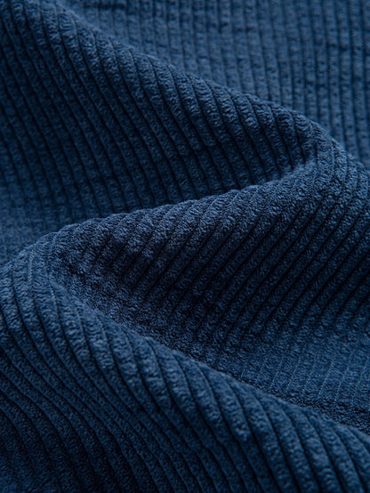 Fleece-Lined Hooded Corduroy Overshirt