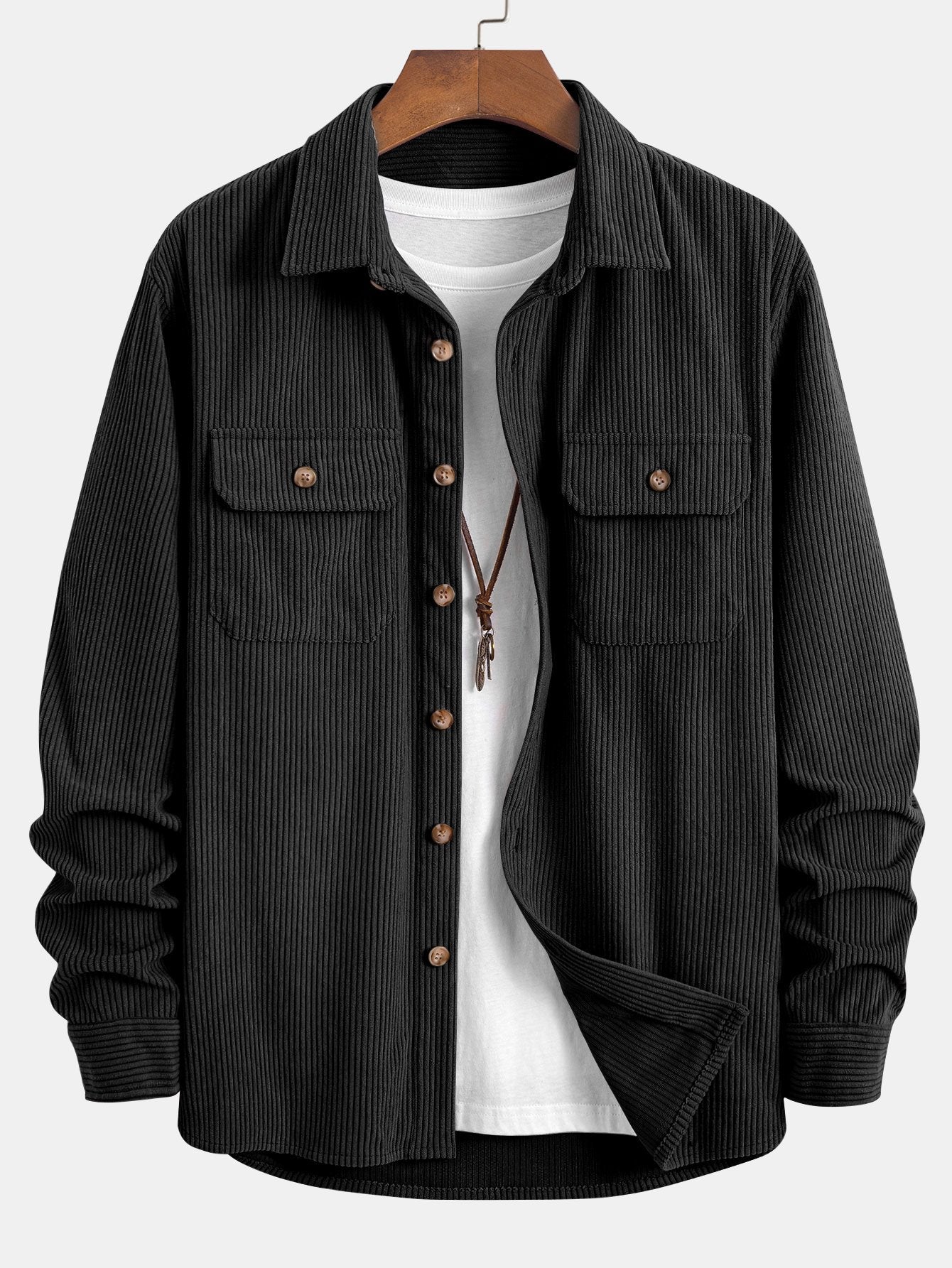 Dual Pocket Corduroy Shirt
