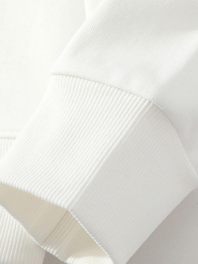 Two-Tone Polo Sweatshirt