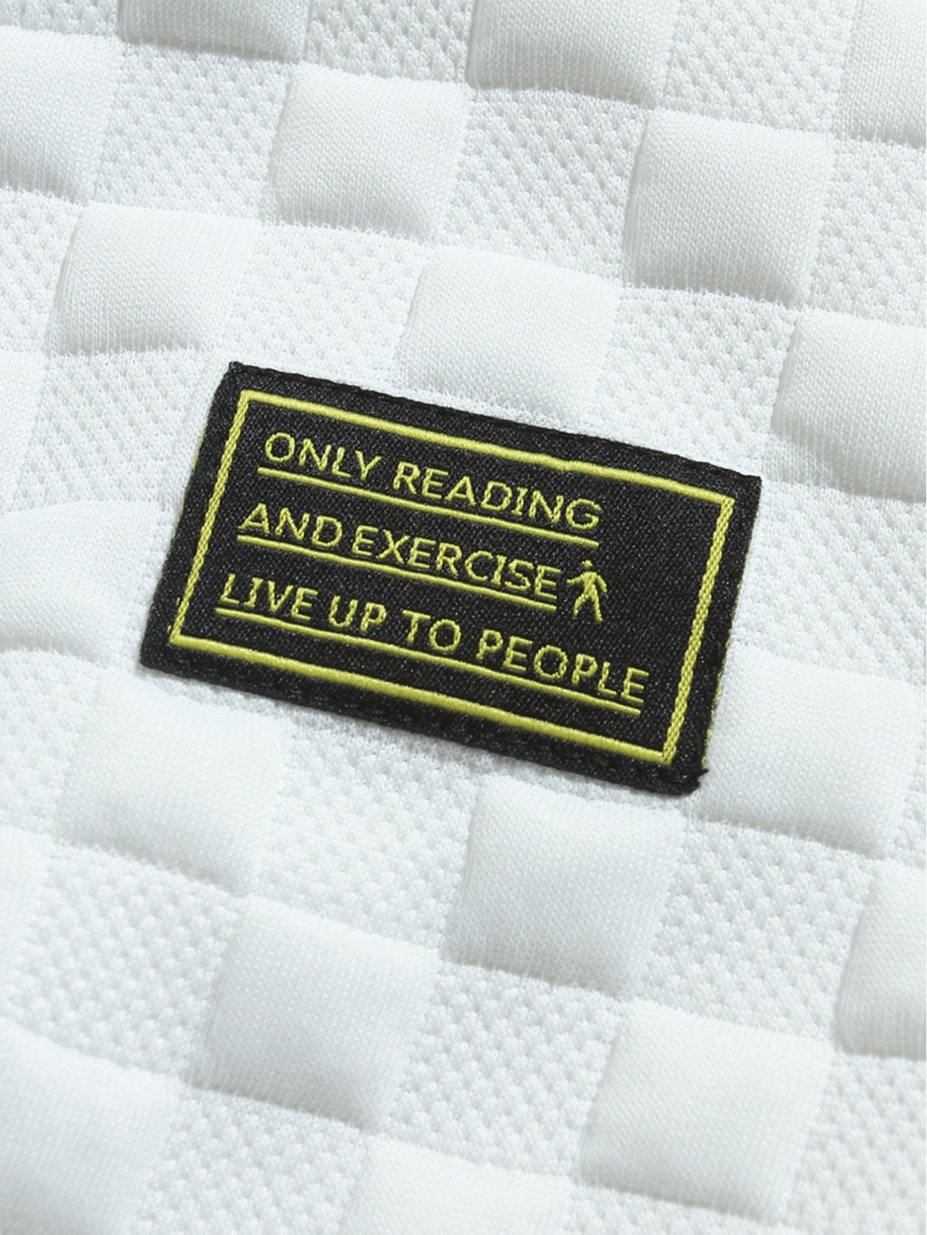 Checkered Jacquard Pullover