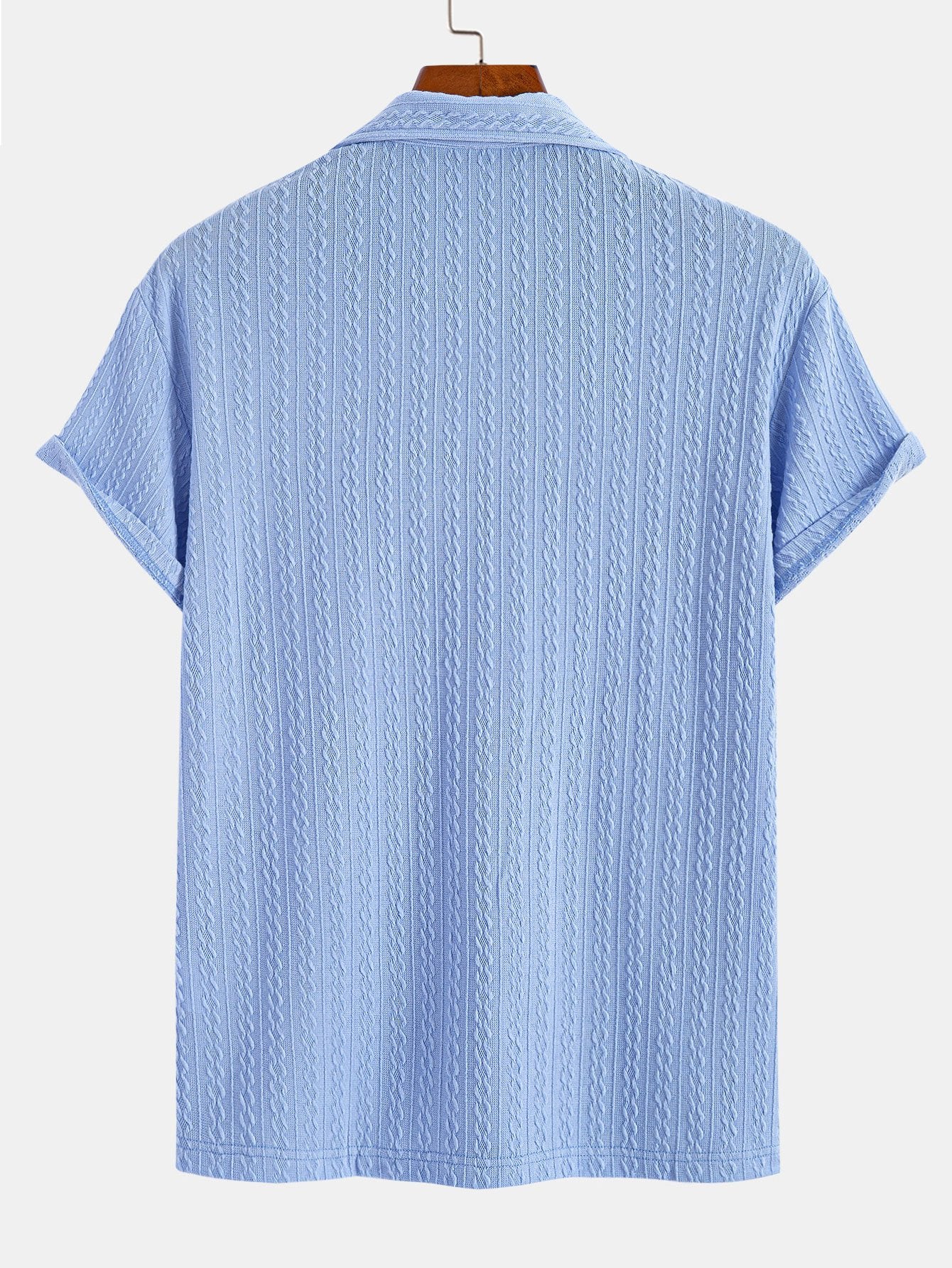 Textured Jacquard Polo Shirt