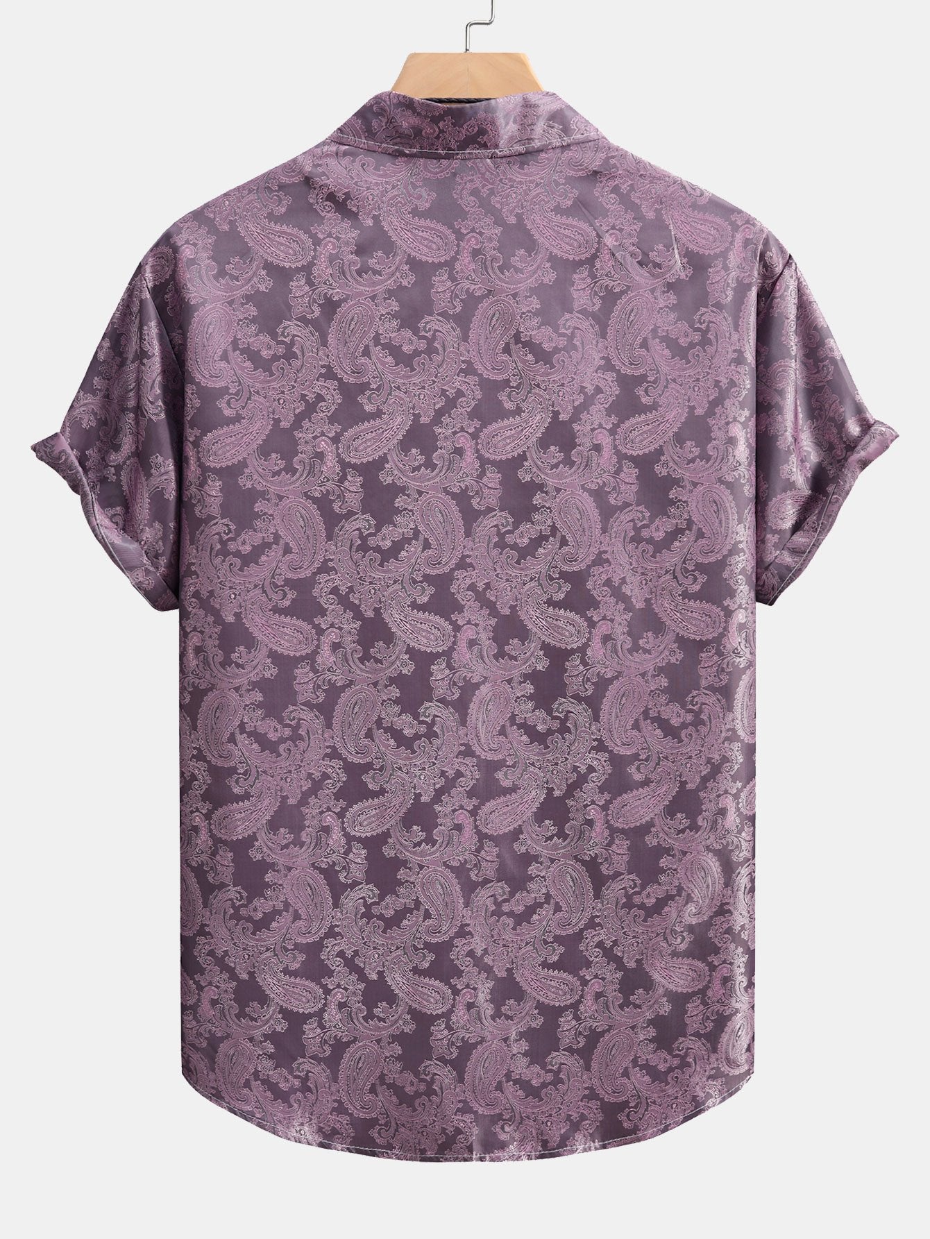 Paisley Pattern Satin Blouse