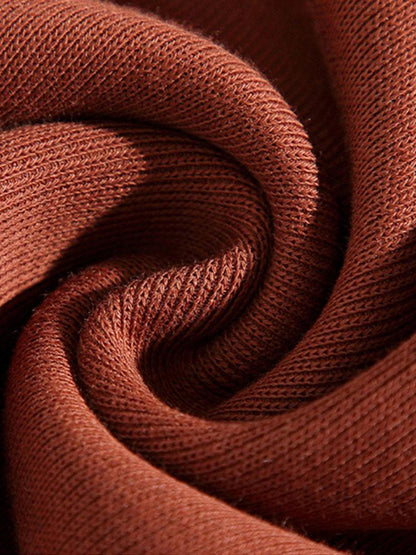 Color Block Polo Sweatshirt with Relaxed Fit