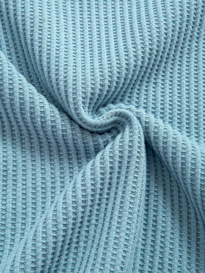 Waffle Knit Arc Hem Tee