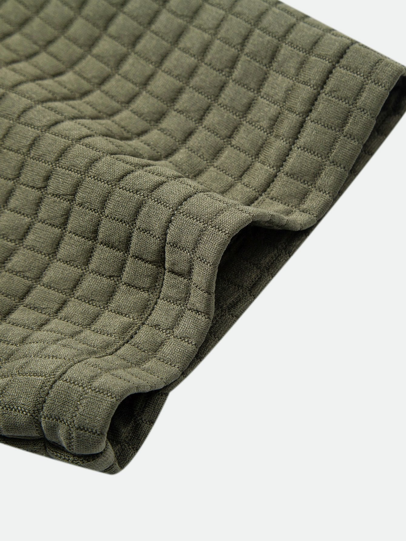 Waffle Knit Short Sleeve Shirt & Drawstring Jogger Pants Set