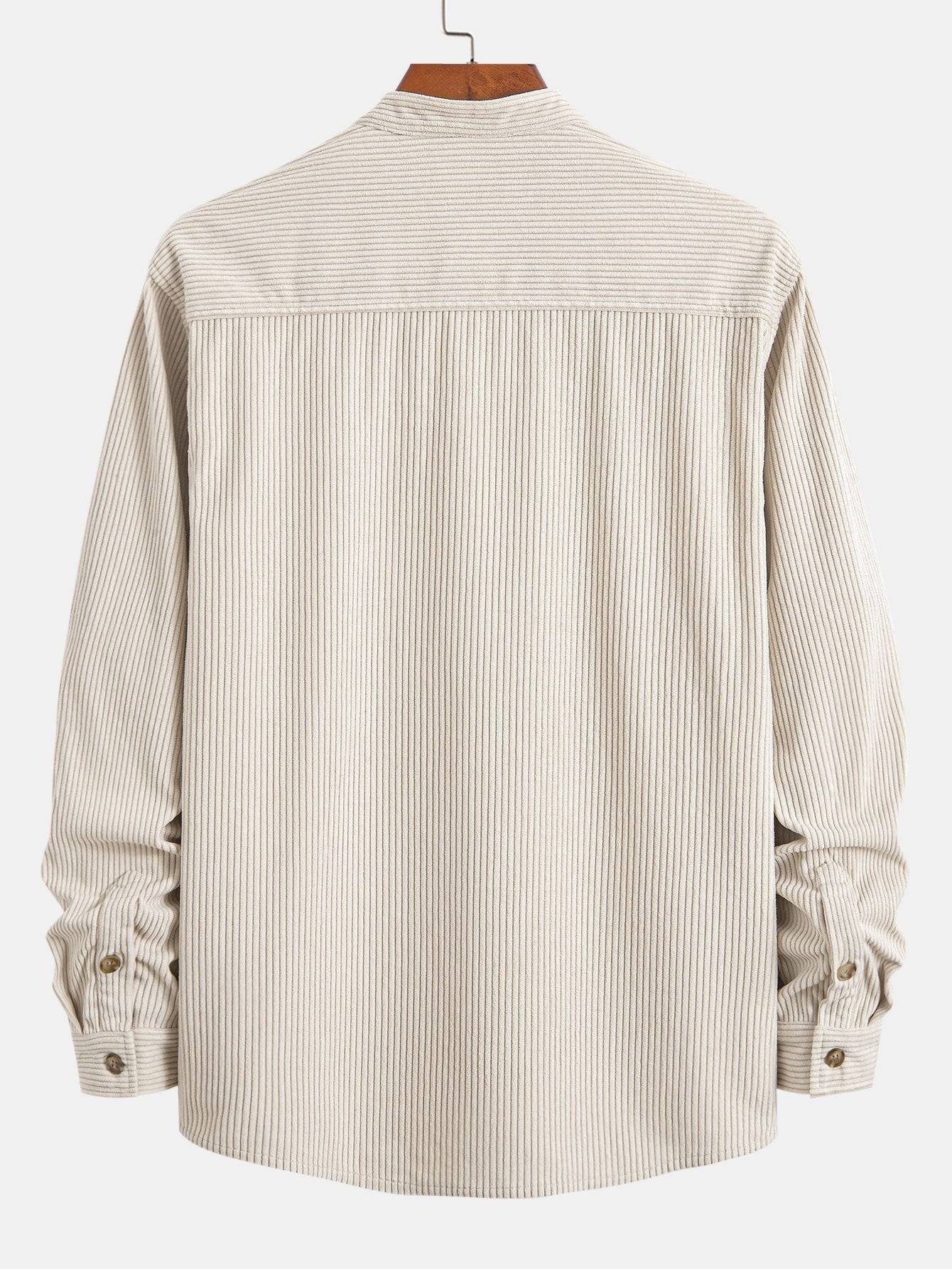 Stand Collar Corduroy Shirt
