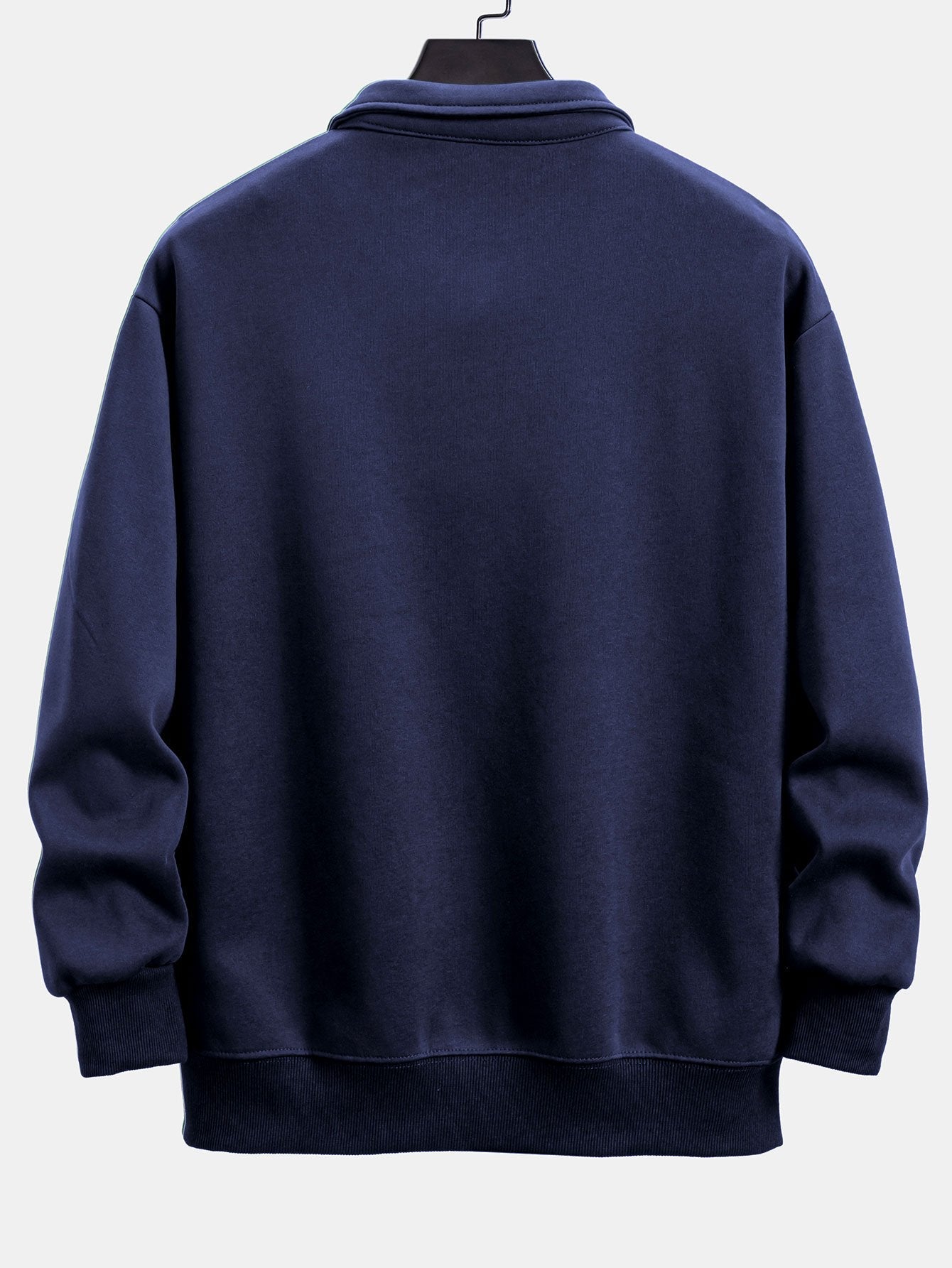 Comfortable Relaxed Fit Polo Neck Sweatshirt