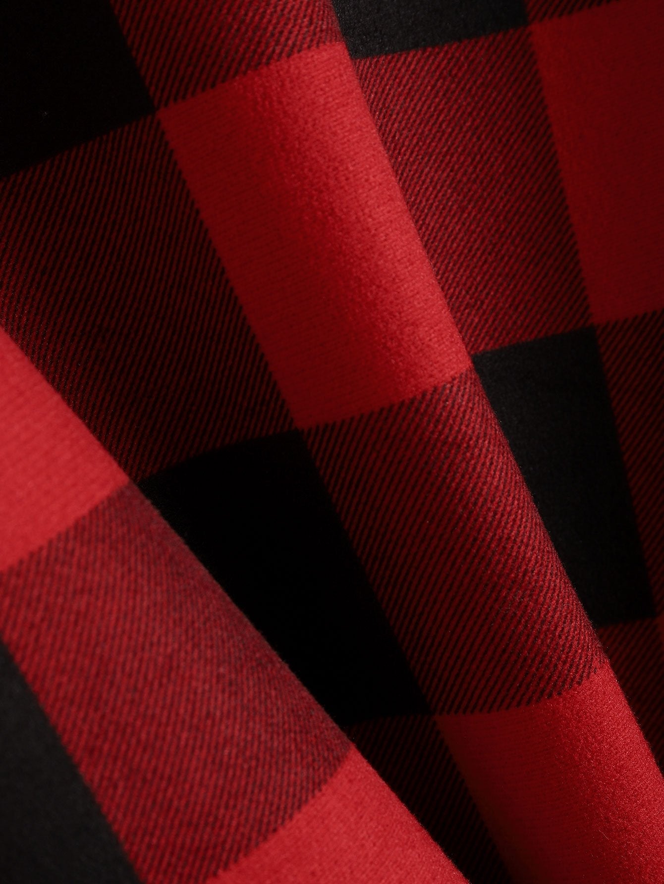 Fleece-Lined Flannel Hooded Shirt