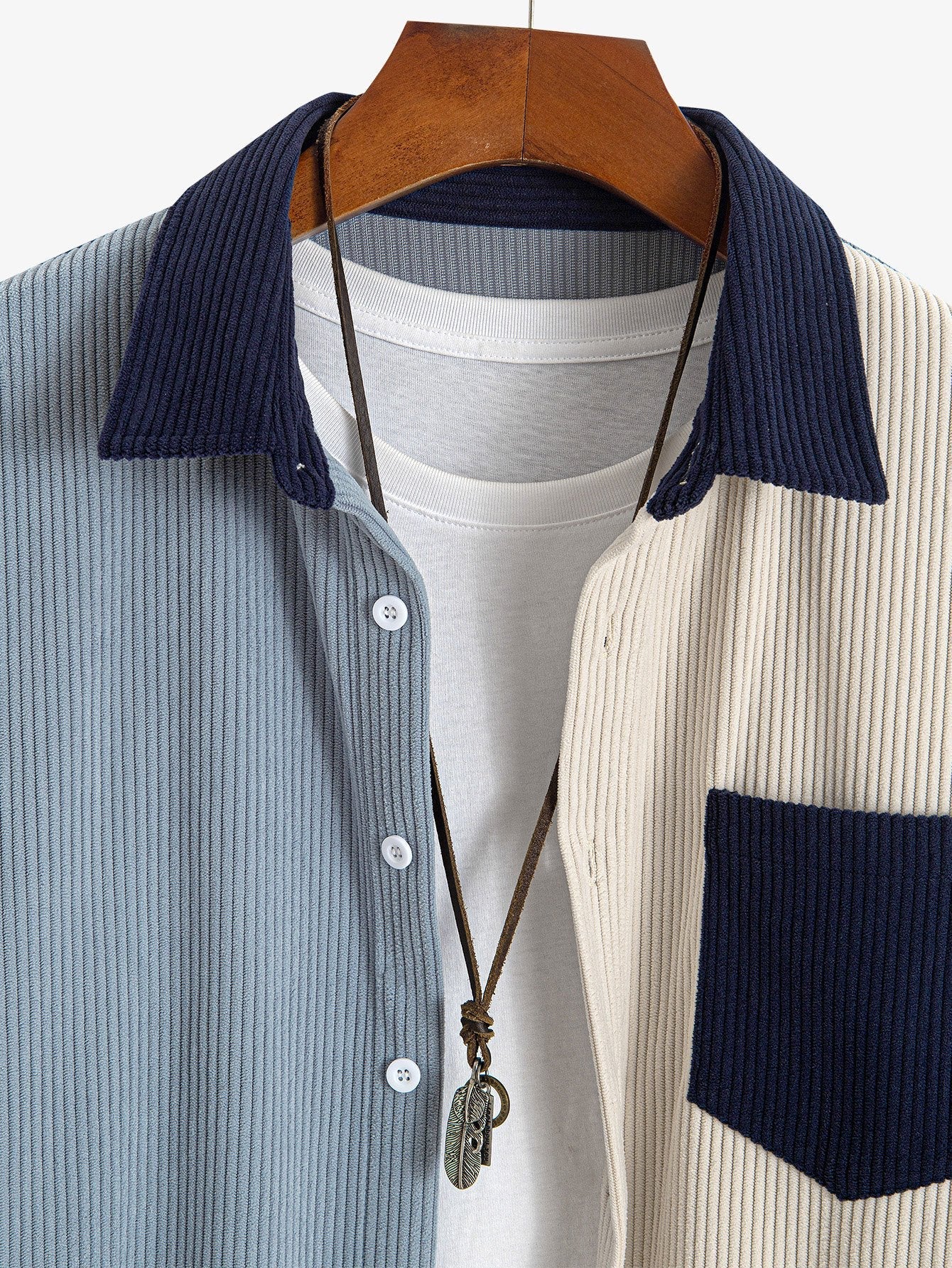 Patchwork Corduroy Shirt